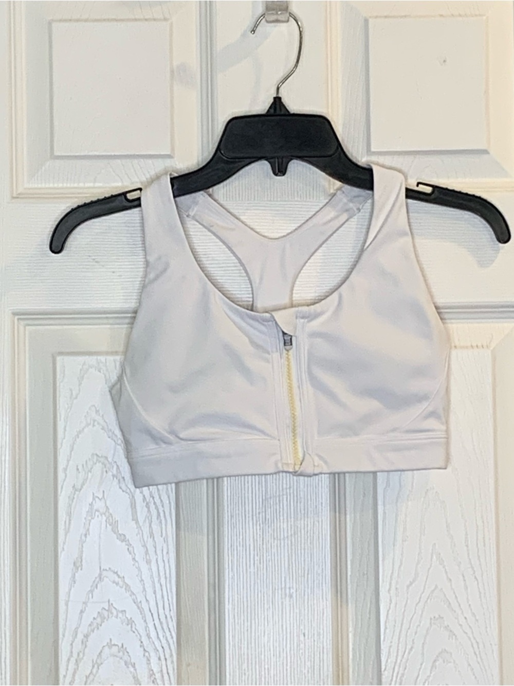 Athleta Ultimate Zip It Front Bra A-C White Size Small